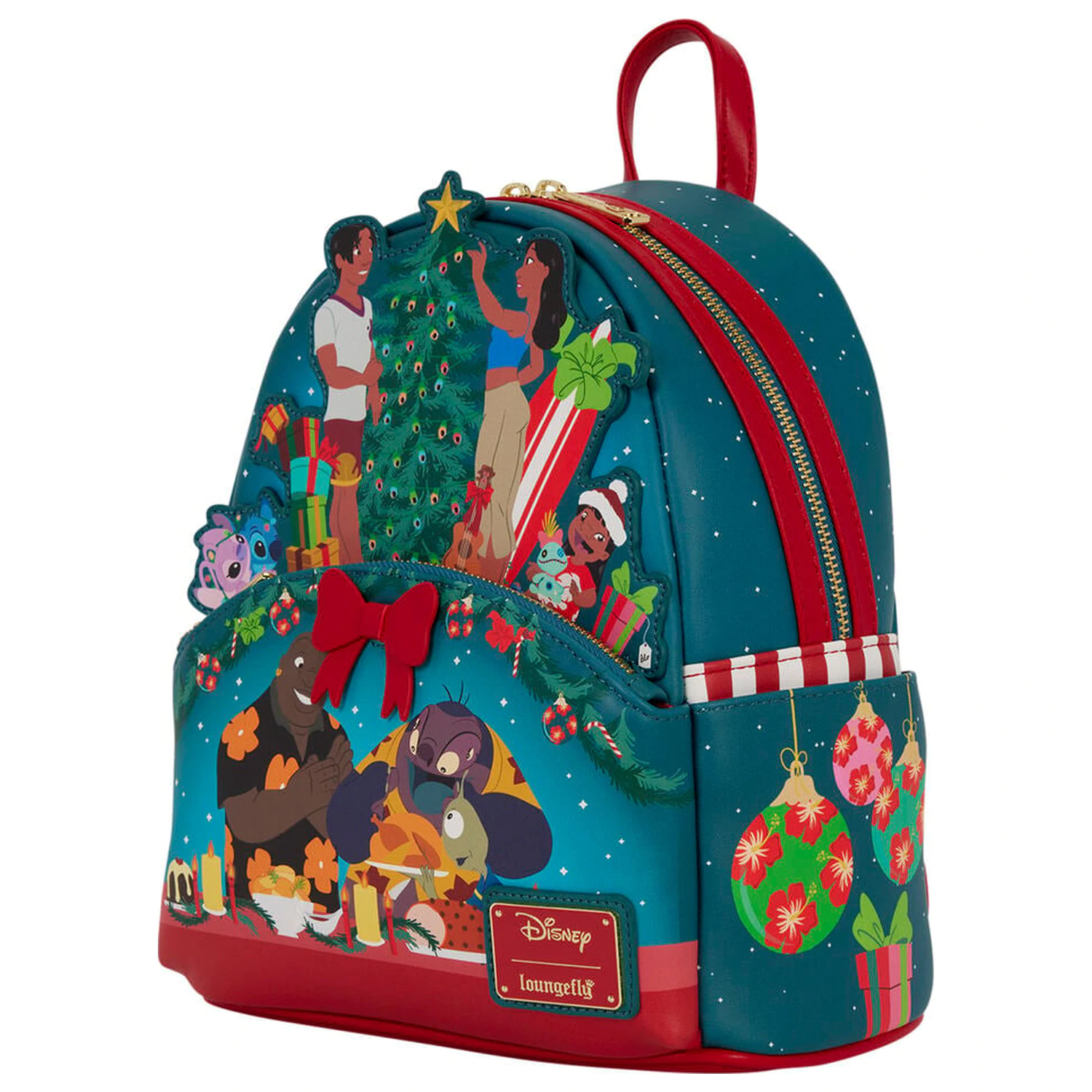 Loungefly Disney Lilo & Stitch Holiday Stitch Rucksack 26 cm Produktfoto