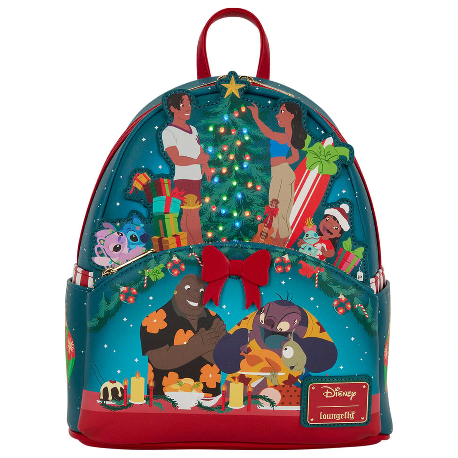 Loungefly Disney Lilo & Stitch Holiday Stitch Rucksack 26 cm Produktfoto