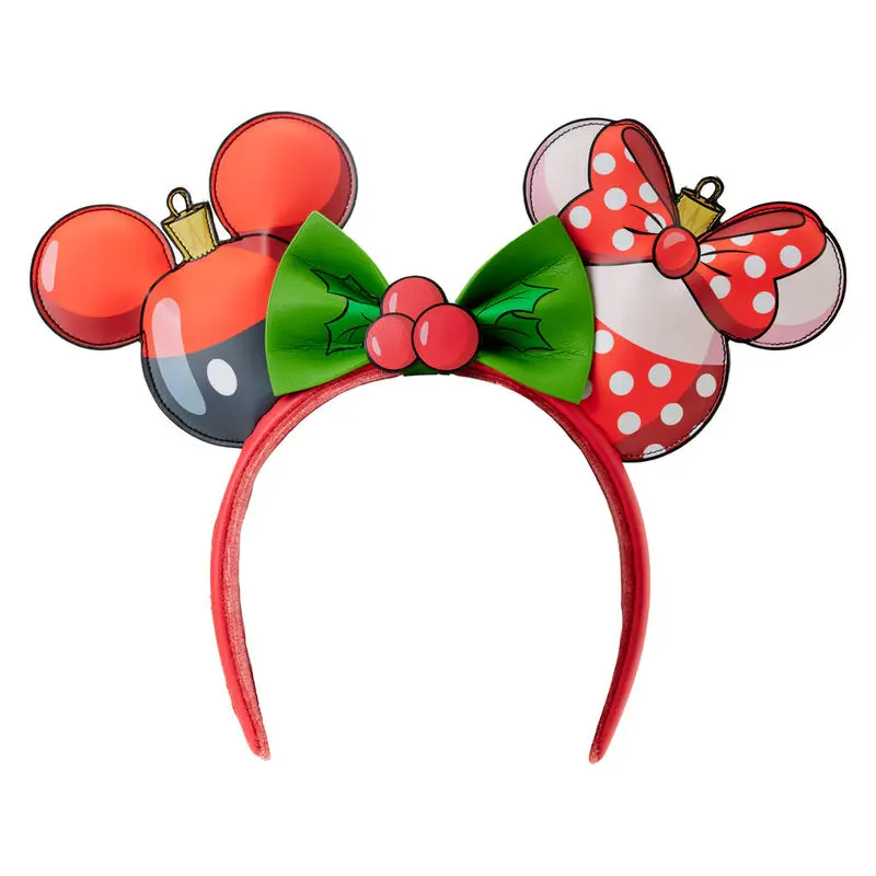 Loungefly Disney Mickey & Minnie Christmas ear Haarreif termékfotó
