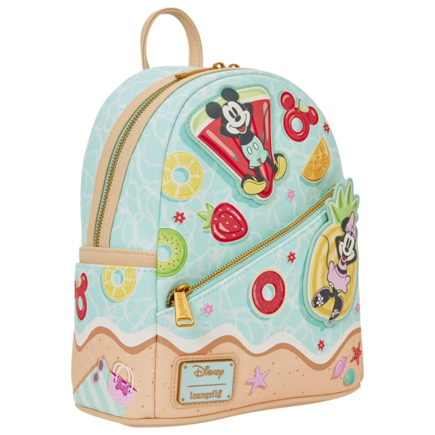 Loungefly Disney Mickey & Minnie Beach Fun Rucksack 26 cm Produktfoto