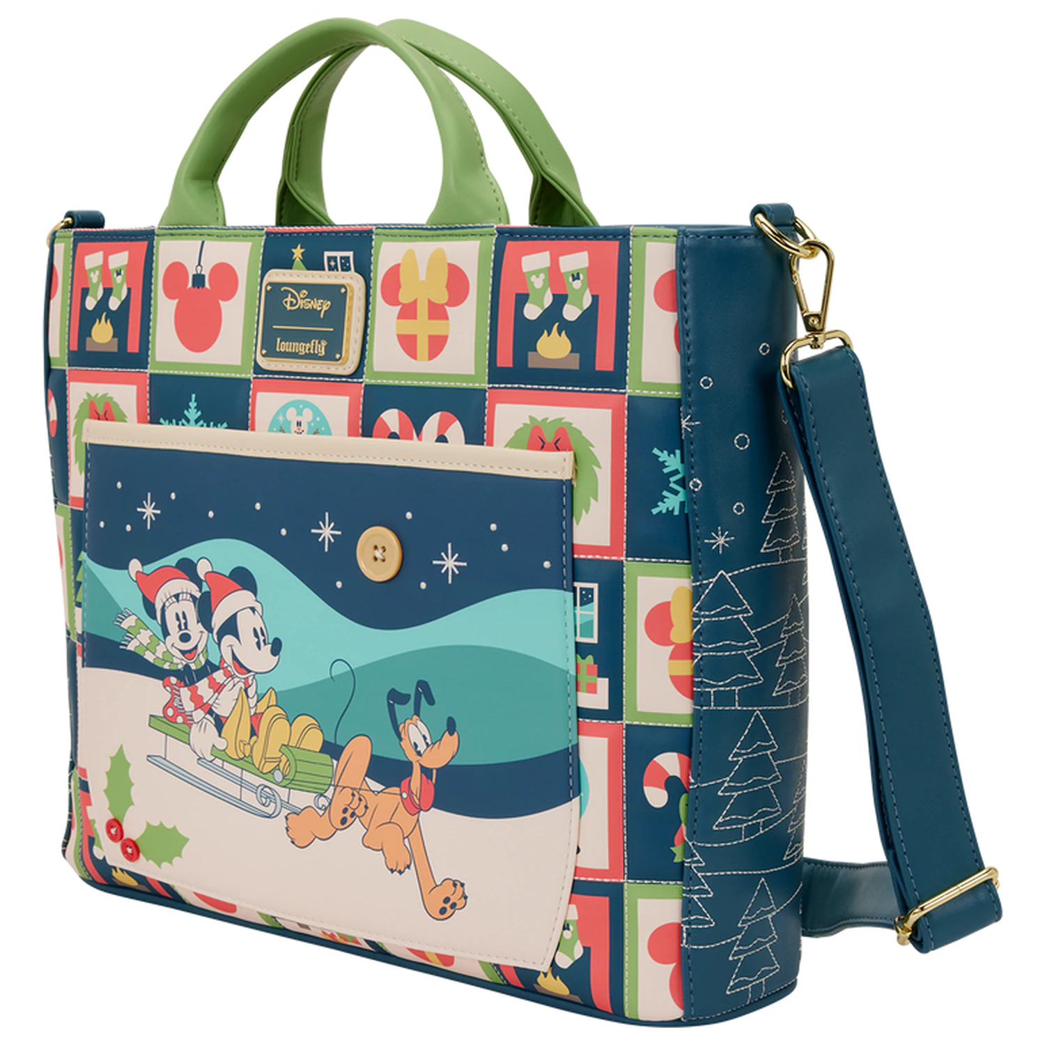 Loungefly Disney Mickey & Minnie Holiday Tasche Produktfoto