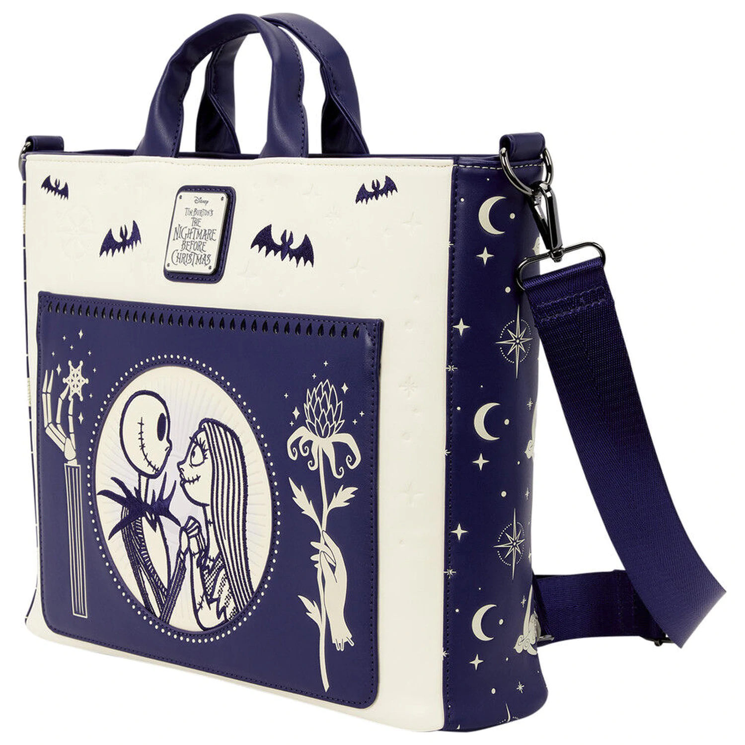 Loungefly Disney Nightmare Before Christmas Jack Skellington & Sally Night Rucksack Tasche Produktfoto
