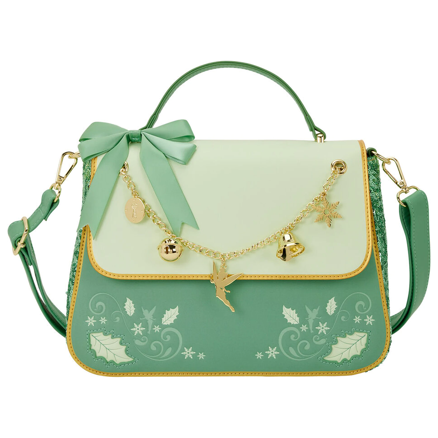 Loungefly Disney Peter Pan Tinker Bell Holiday Umhängetasche Produktfoto
