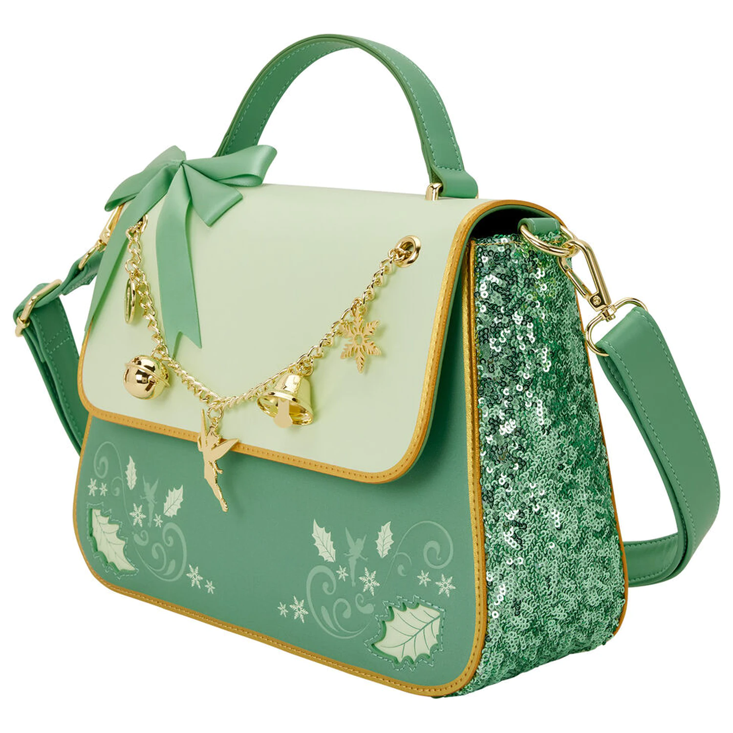 Loungefly Disney Peter Pan Tinker Bell Holiday Umhängetasche Produktfoto