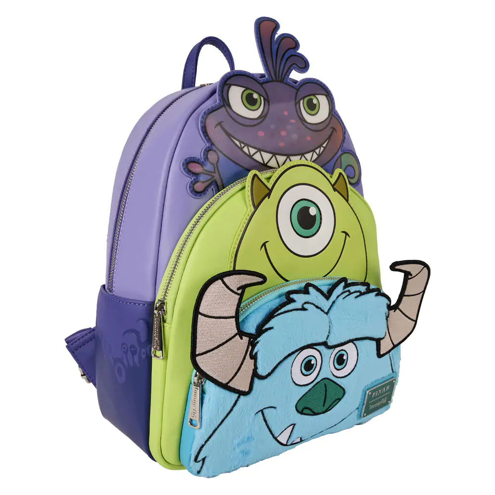 Loungefly Disney Pixar Monsters INC Mike Sully and Randall Rucksack 31 cm Produktfoto