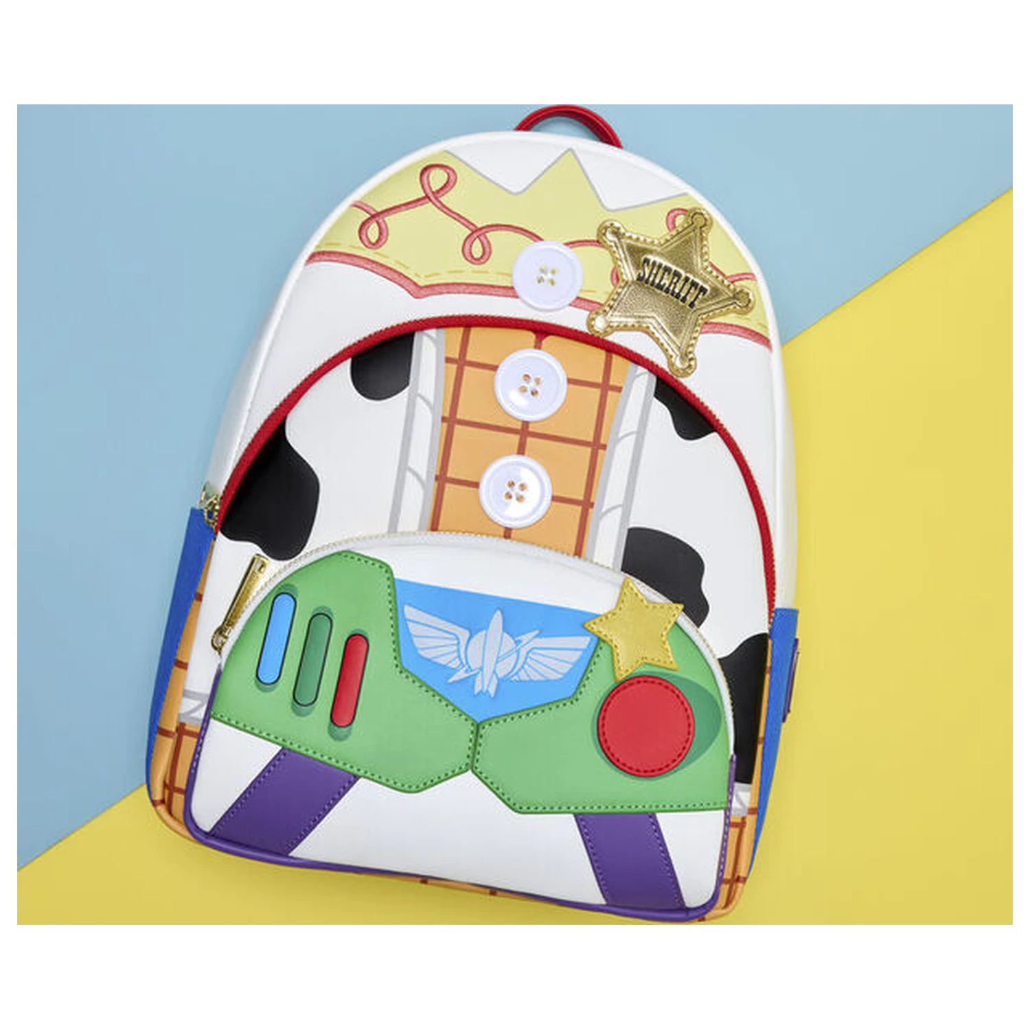 Loungefly Disney Pixar Toy Story 5 Jessie, Woody & Buzz Lightyear Rucksack 31cm Produktfoto