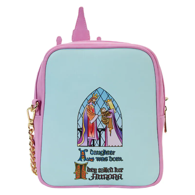 Loungefly Disney Sleeping Beauty Castle Three Good Fairies Stained Glas Tasche termékfotó