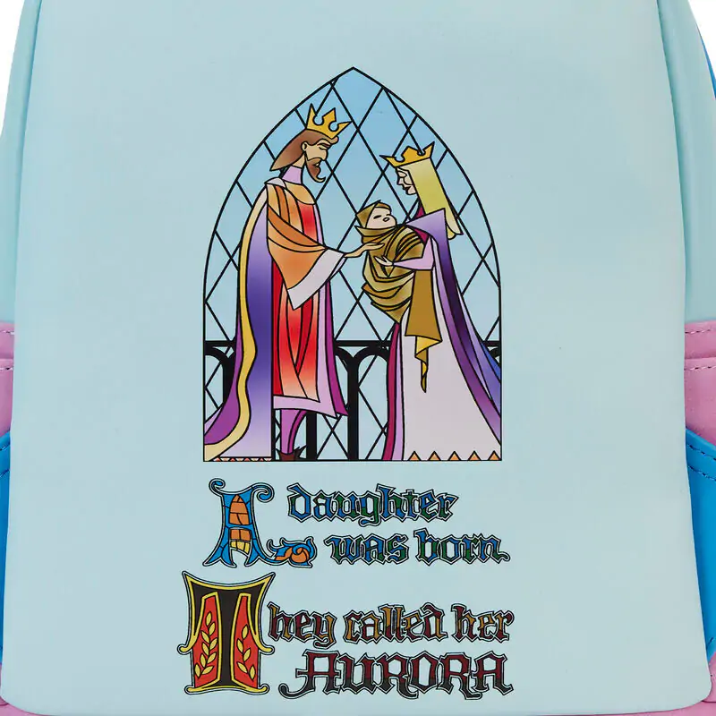 Loungefly Disney Sleeping Beauty Castle Three Good Fairies Stained Glas Rucksack 26cm termékfotó