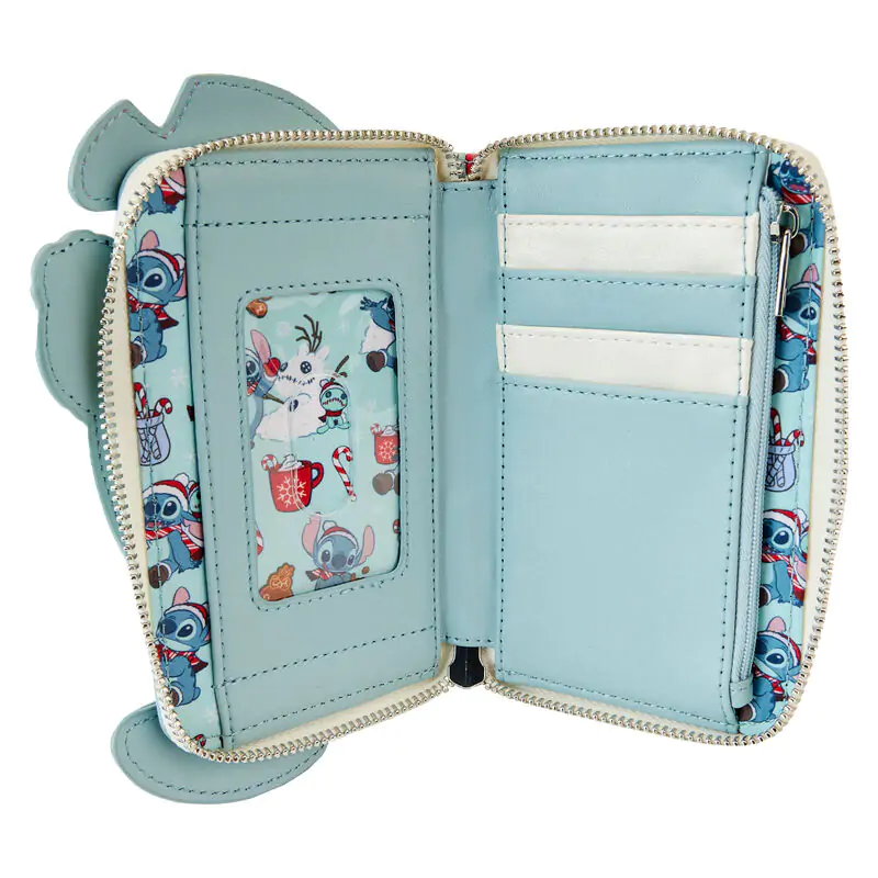 Loungefly Disney Stitch Holiday glitter Geldbörse termékfotó