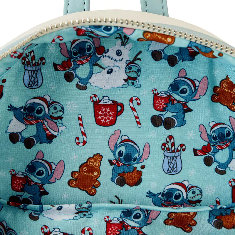Loungefly Disney Stitch Holiday Snow Angel glitter Rucksack 26cm Produktfoto