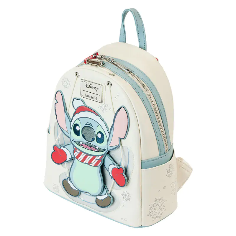 Loungefly Disney Stitch Holiday Snow Angel glitter Rucksack 26cm Produktfoto