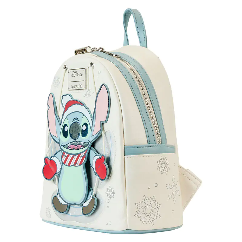 Loungefly Disney Stitch Holiday Snow Angel glitter Rucksack 26cm Produktfoto