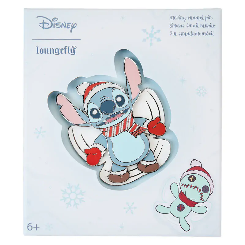 Loungefly Disney Stitch Holiday Snow Angel Pin Produktfoto