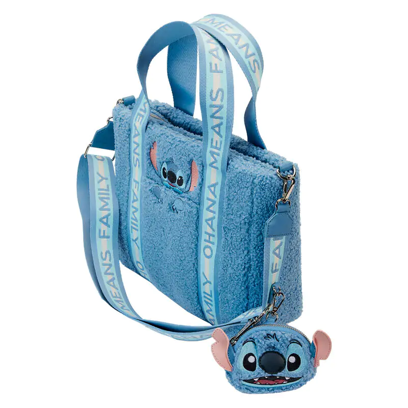 Loungefly Disney Stitch Plüsch Tragetasche und Geldbörse termékfotó