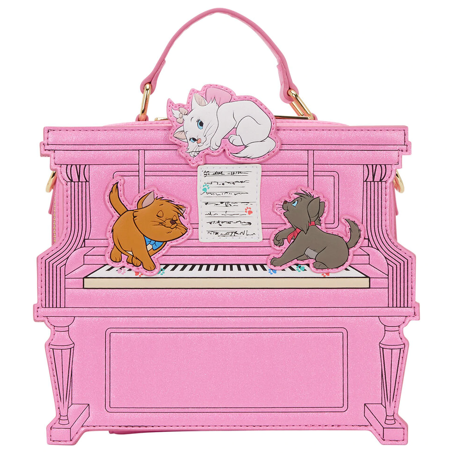 Loungefly Disney The Aristocats Piano Schultertasche Produktfoto