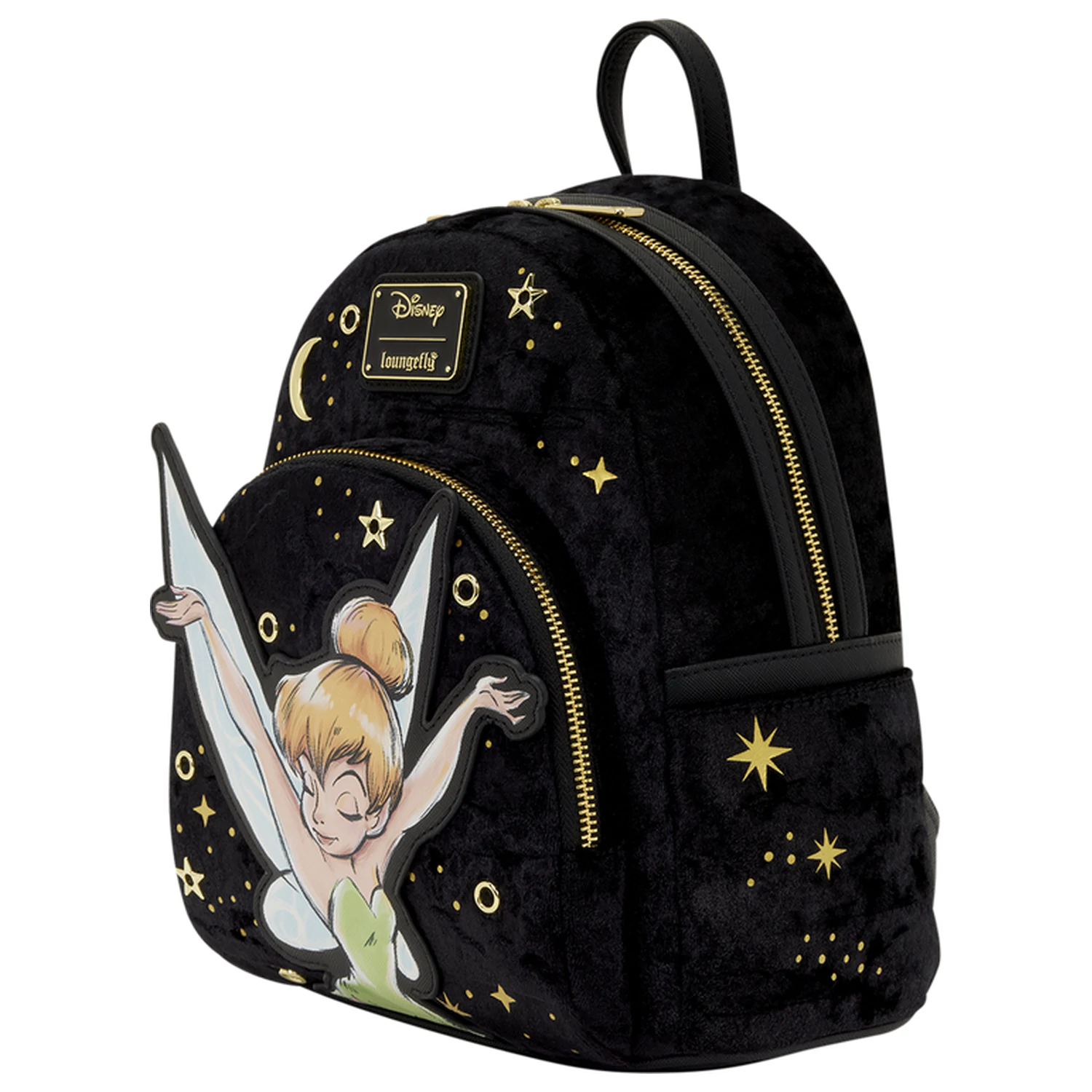 Loungefly Disney Tinker Bell Pixie Dust Velvet Rucksack 26cm Produktfoto