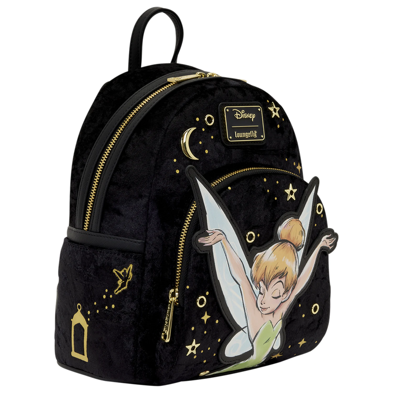 Loungefly Disney Tinker Bell Pixie Dust Velvet Rucksack 26cm Produktfoto