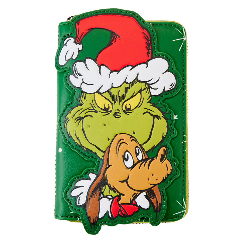 Loungefly Dr. Seuss How the Grinch Stole Christmas! Santa Geldbörse Produktfoto