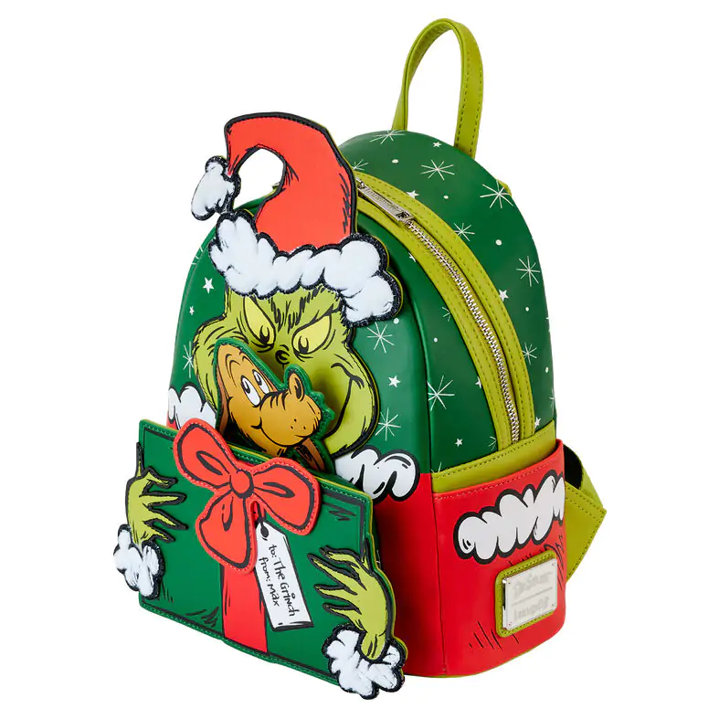 Loungefly Dr. Seuss How the Grinch Stole Christmas! Santa Rucksack 26cm termékfotó