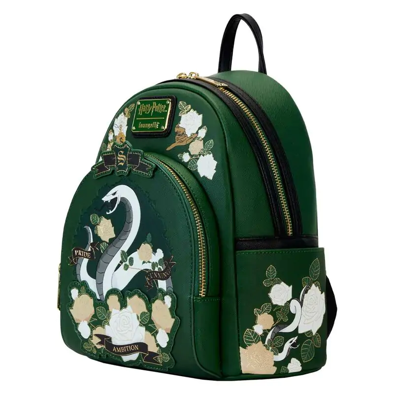 Loungefly Harry Potter Slytherin House Floral Rucksack 26cm termékfotó