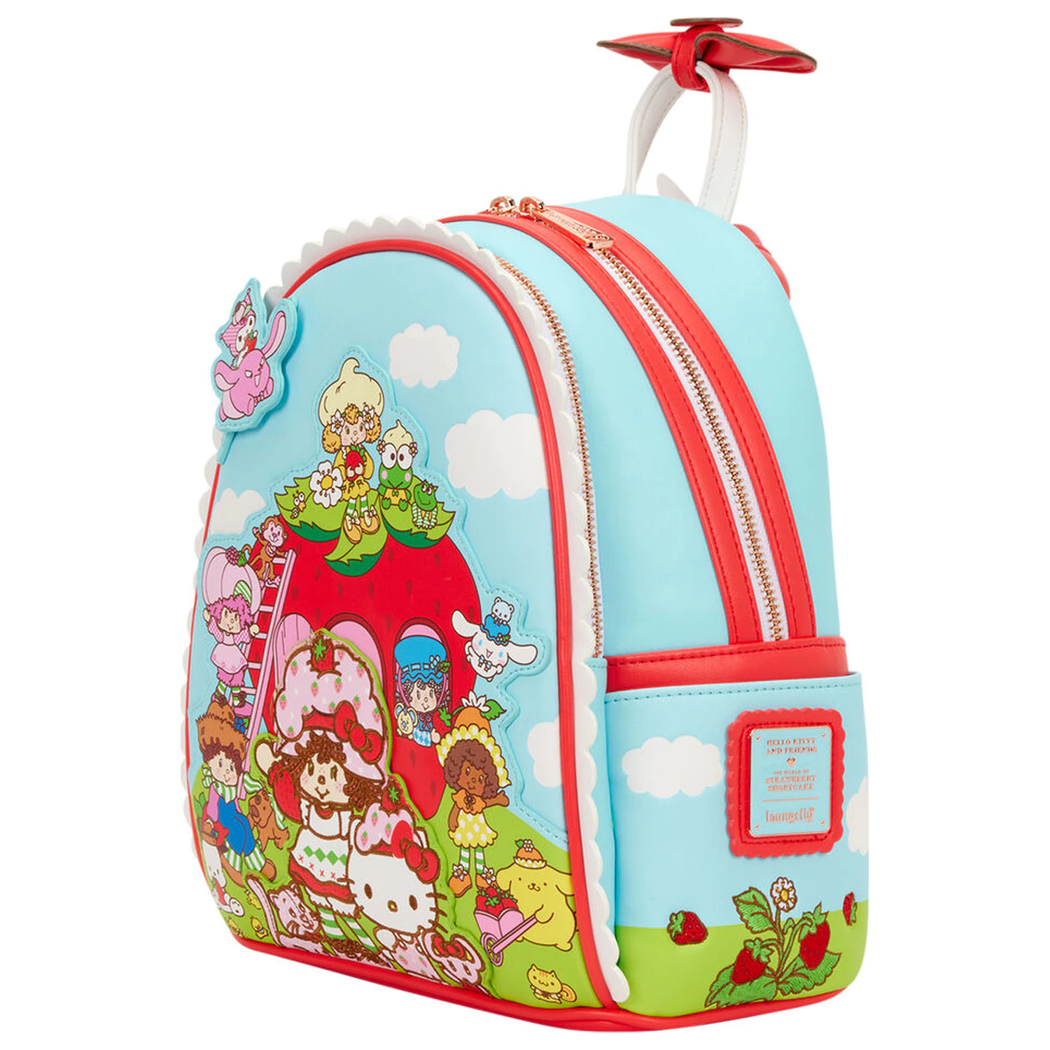 Loungefly Hello Kitty & Friends x Strawberry Shortcake duftender Rucksack 26cm Produktfoto