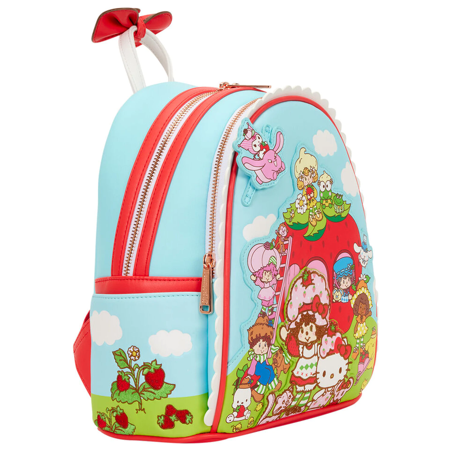 Loungefly Hello Kitty & Friends x Strawberry Shortcake duftender Rucksack 26cm Produktfoto