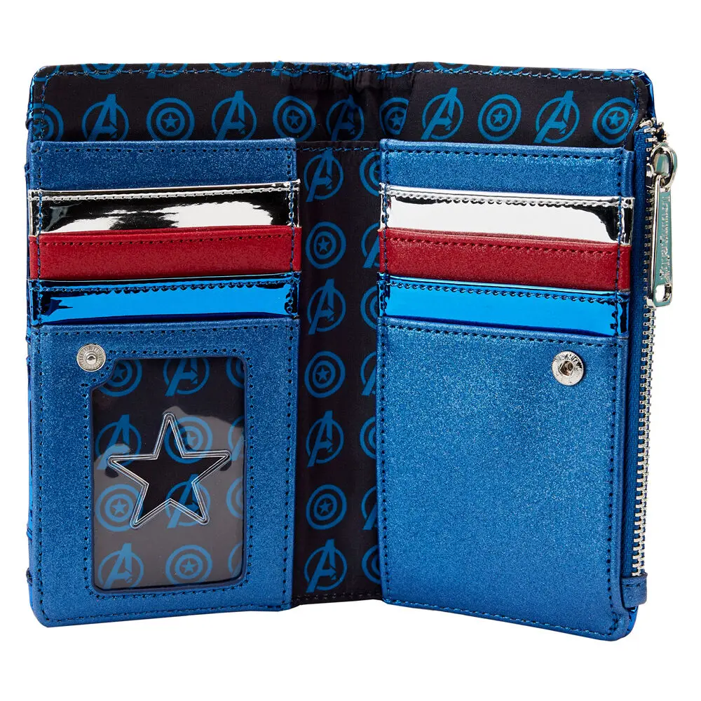 Loungefly Marvel Captain America metallic Geldbörse Produktfoto