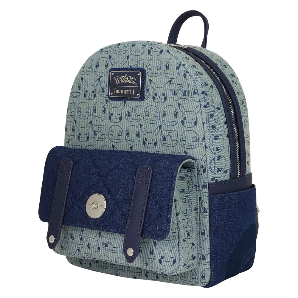 Loungefly Pokemon Denim Rucksack 29cm Produktfoto