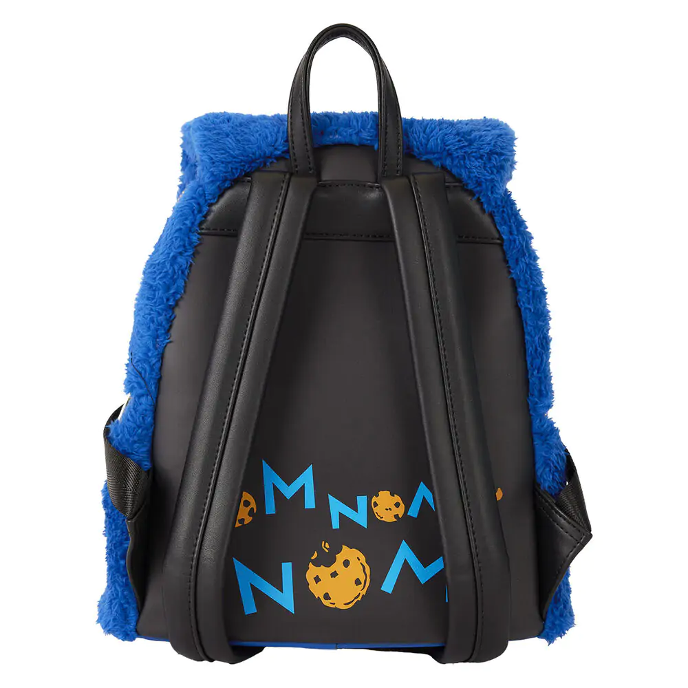 Loungefly Sesame Street Cookie Monster Plüsch Rucksack und Geldbörse Produktfoto