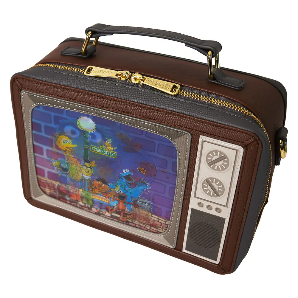 Loungefly Sesame Street Retro TV Lenticular Umhängetasche Produktfoto