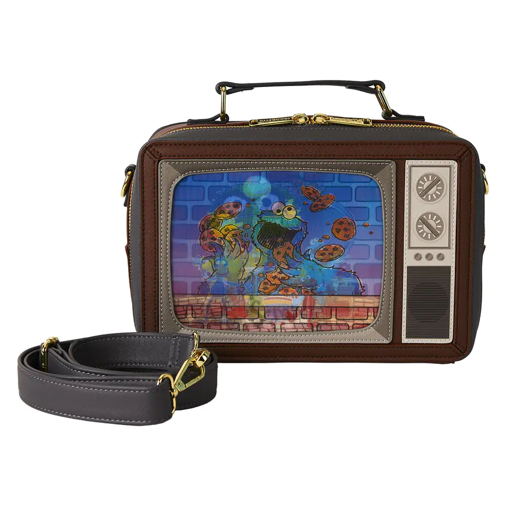 Loungefly Sesame Street Retro TV Lenticular Umhängetasche Produktfoto