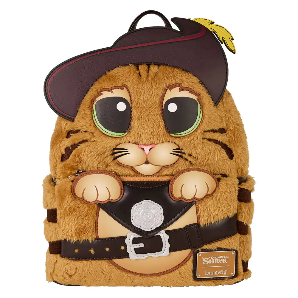 Loungefly Shrek Puss in Boots Plüsch Rucksack 26cm Produktfoto