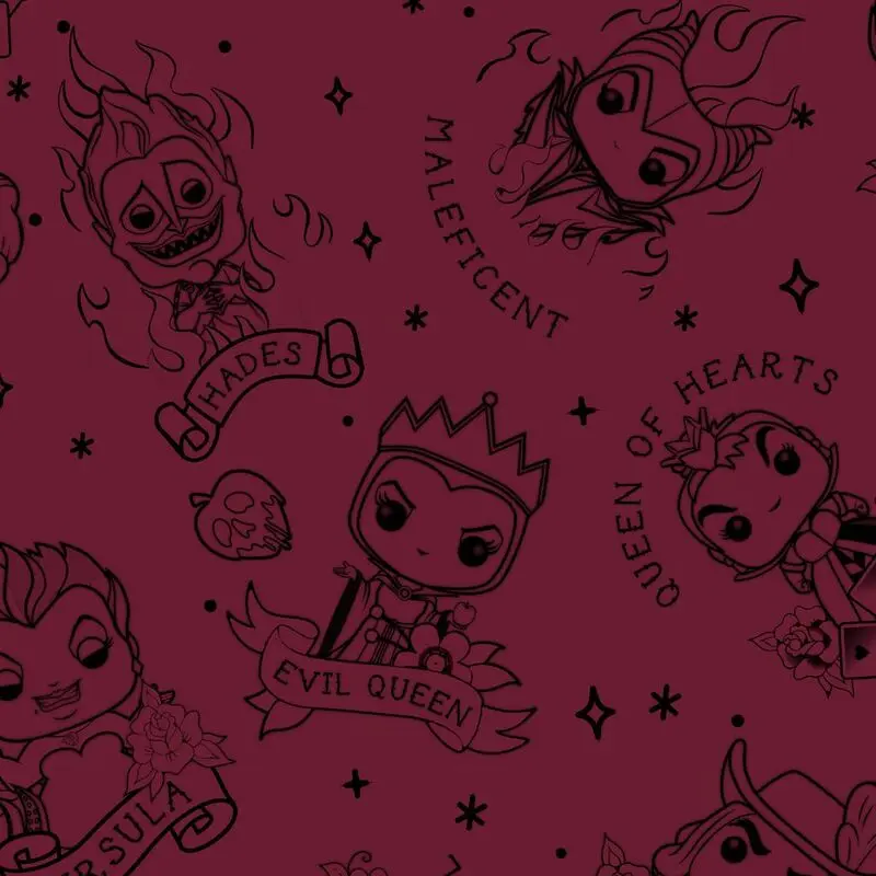 Disney POP! by Loungefly Geldbeutel Villains Tattoo AOP Produktfoto