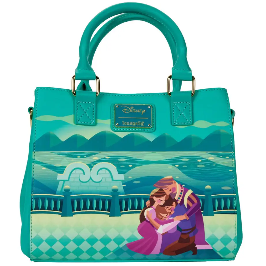 Loungefly Disney Tangled Rapunzel Castle Umhängetasche Produktfoto