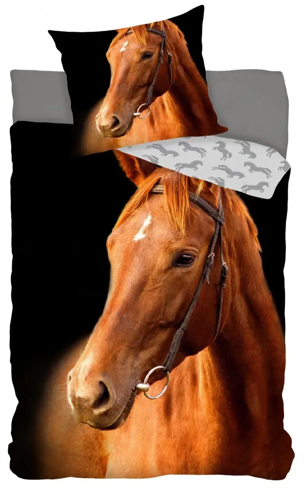 Equestrian Bettbezug 140x200cm, Kissenbezug 70x90 cm Produktfoto