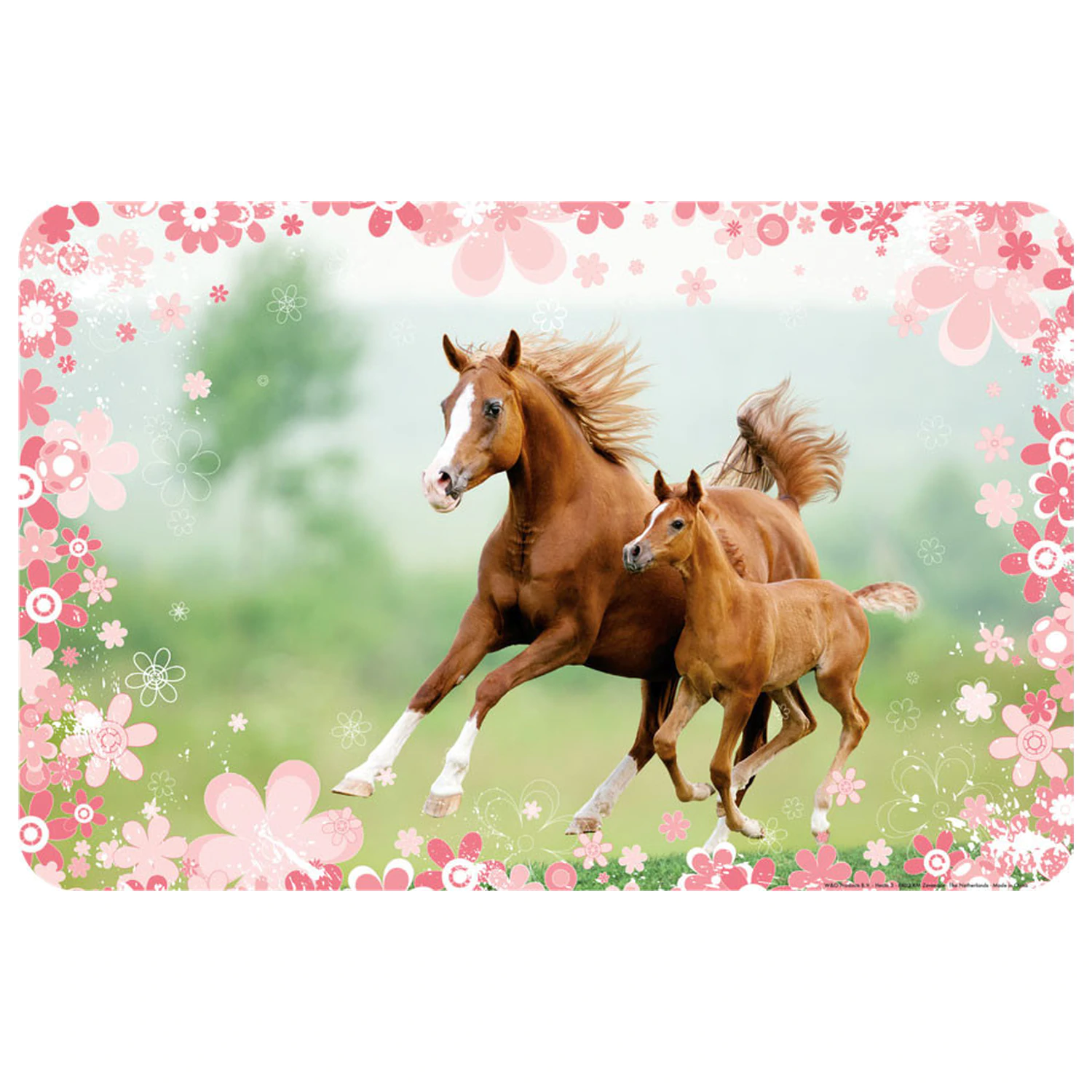 Equestrian Mare und Foal Tischset 43x28 cm Produktfoto
