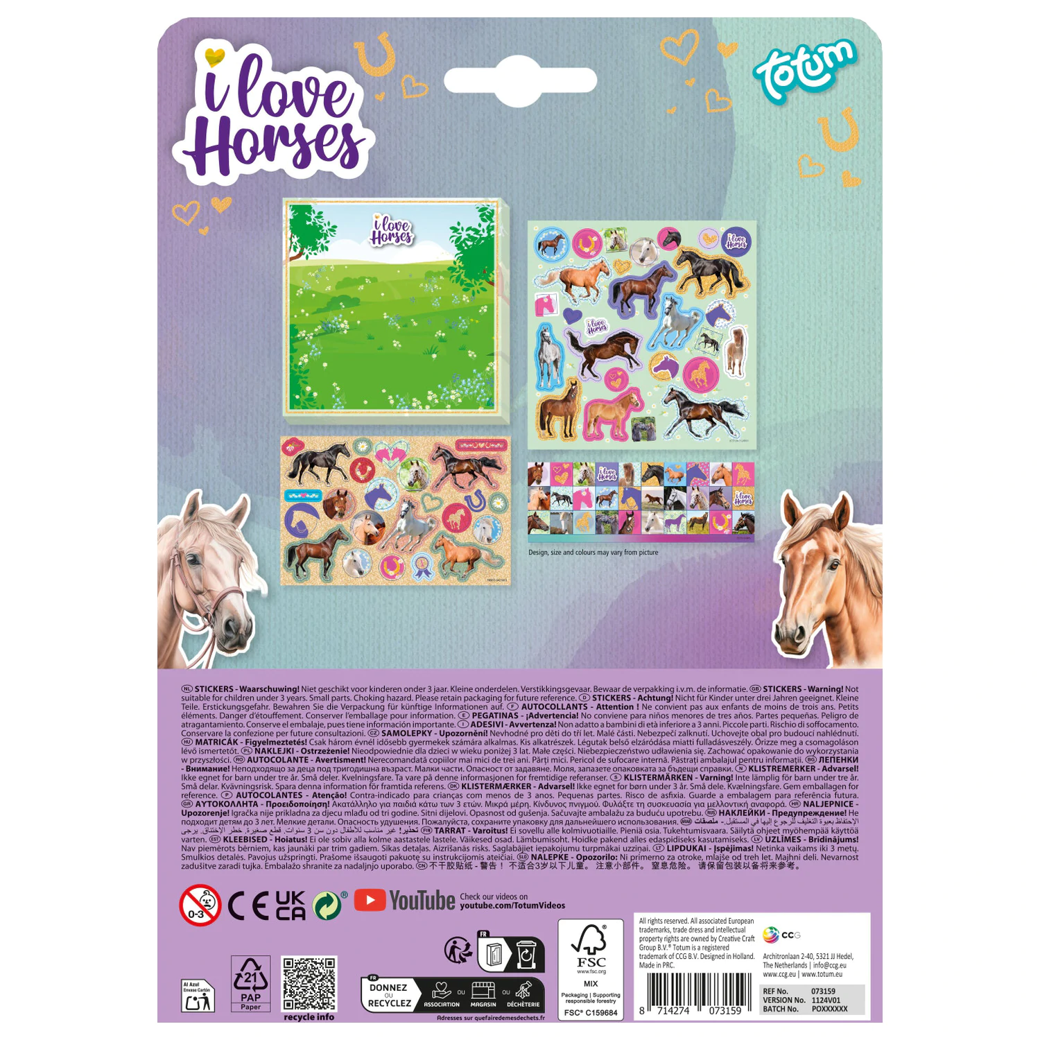 Pferde Reiten Aufkleber Set Produktfoto