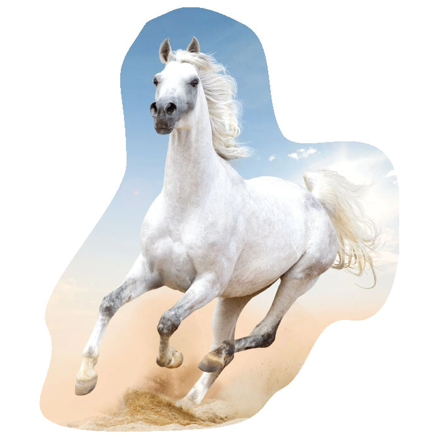 Lovas weiß geformtes Kissen Produktfoto