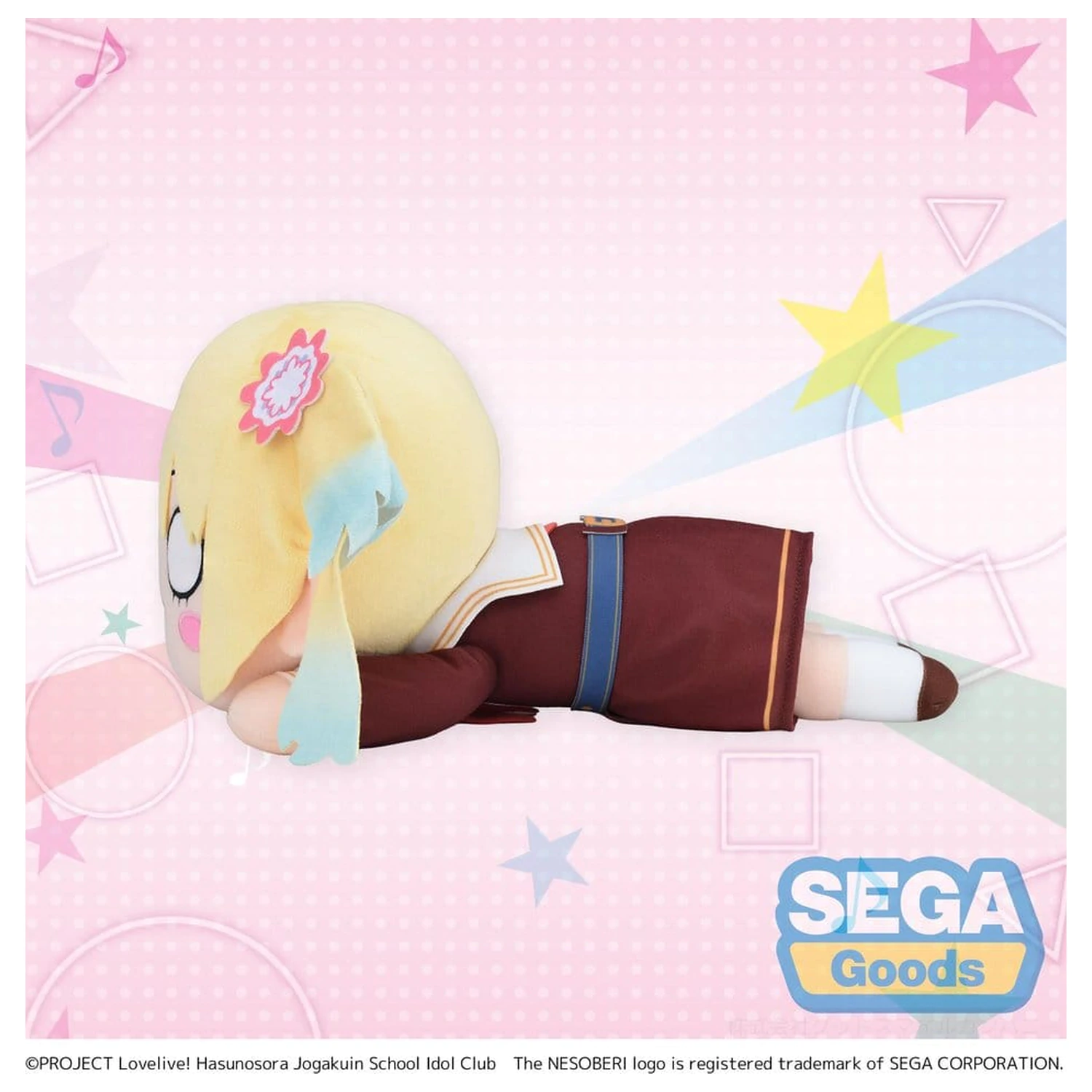 Love Live! Nesoberi (liegende) Plüsch Figur Osawa Rurino - Winteruniform (M) 16 cm Produktfoto