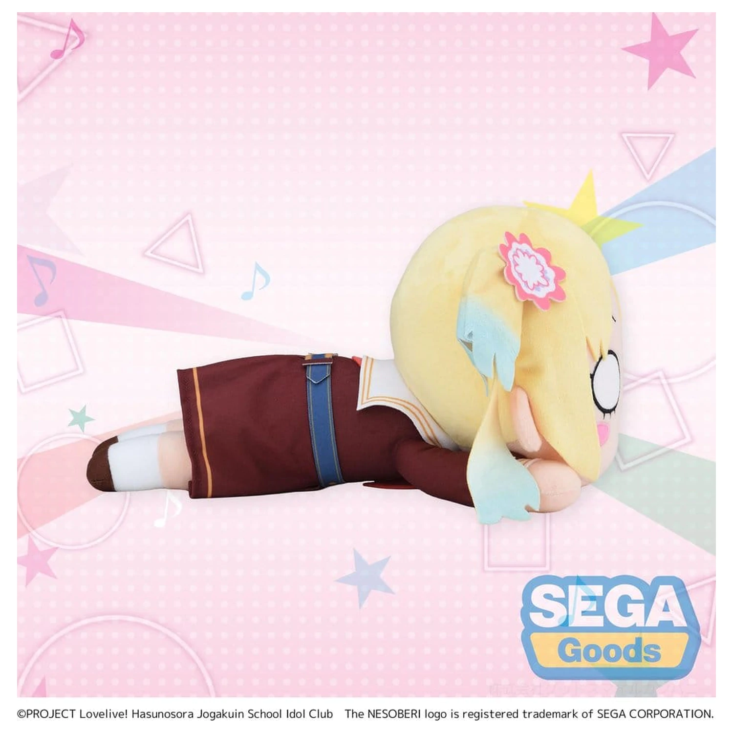 Love Live! Nesoberi (liegende) Plüsch Figur Osawa Rurino - Winteruniform (M) 16 cm Produktfoto