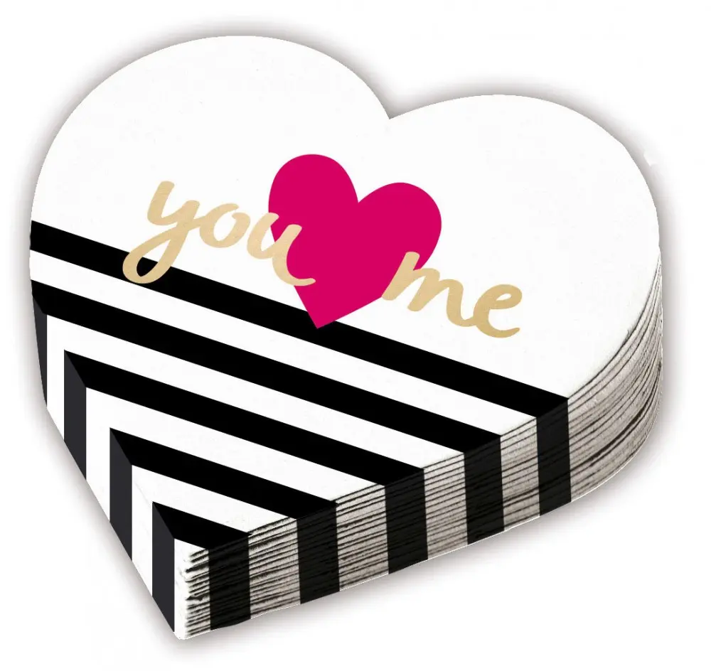 Love Servietten, 12 Stück, 32 cm Produktfoto