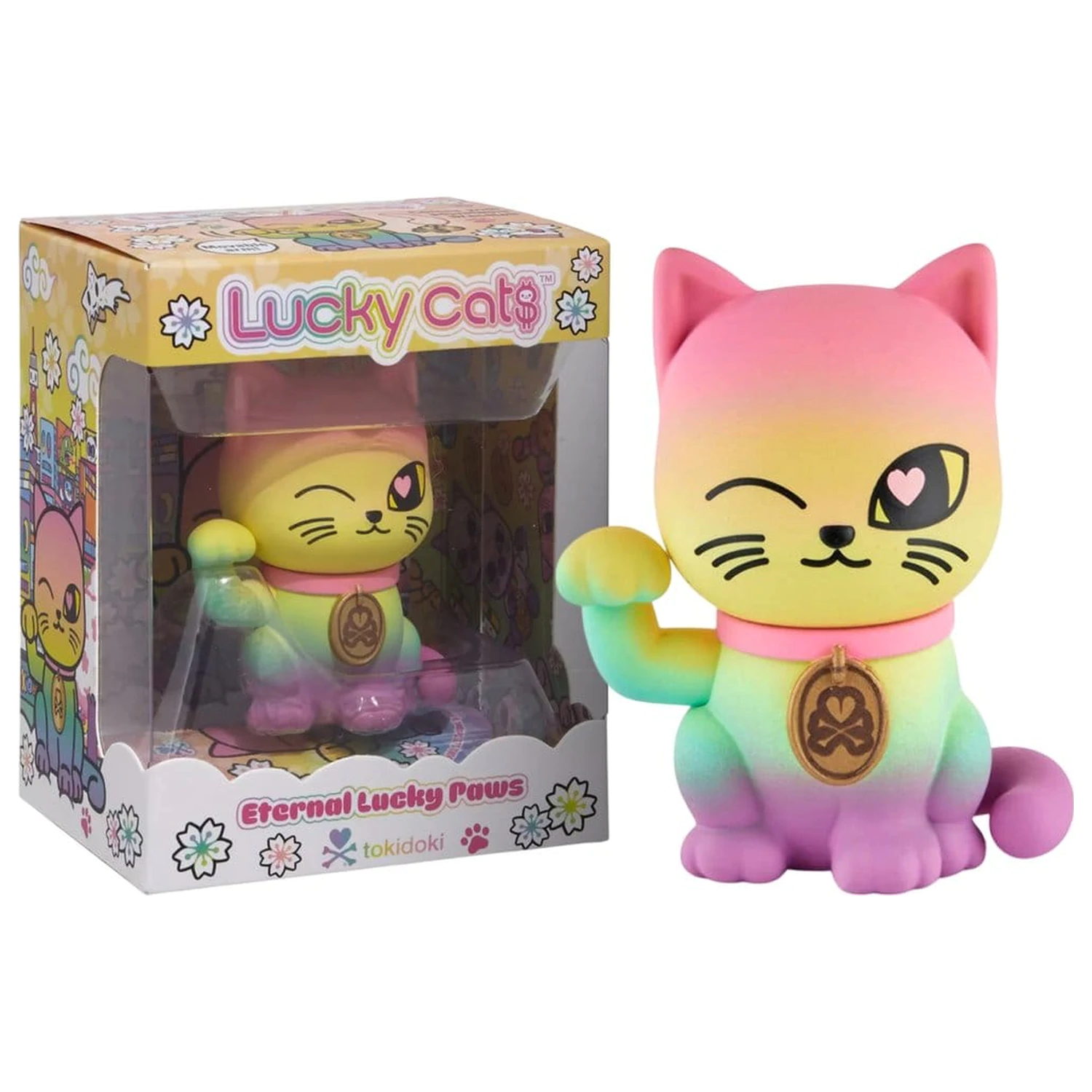 Lucky Cats Fensterbox Figur Eternal Lucky Paws 6 cm Produktfoto
