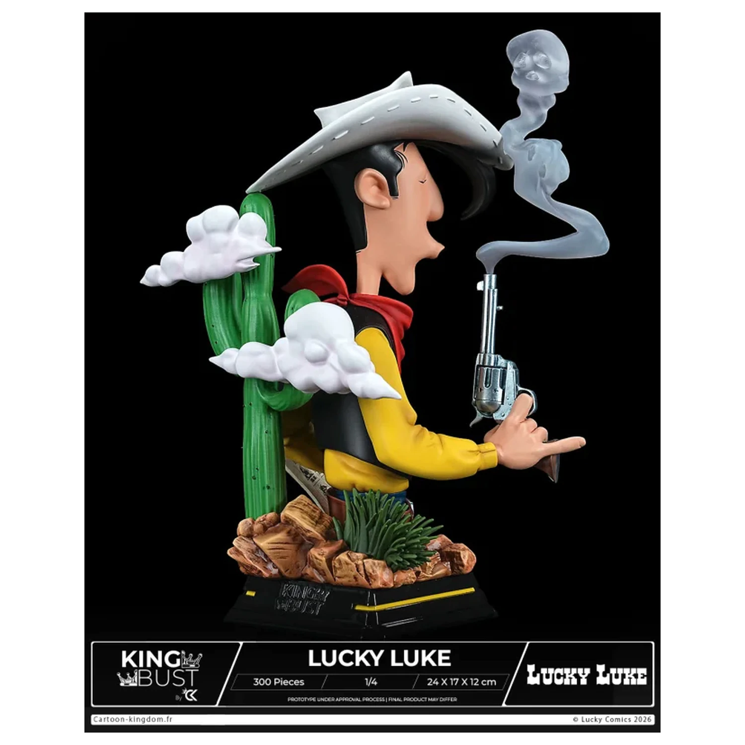 Lucky Luke King Büste 1/4 24 cm Produktfoto