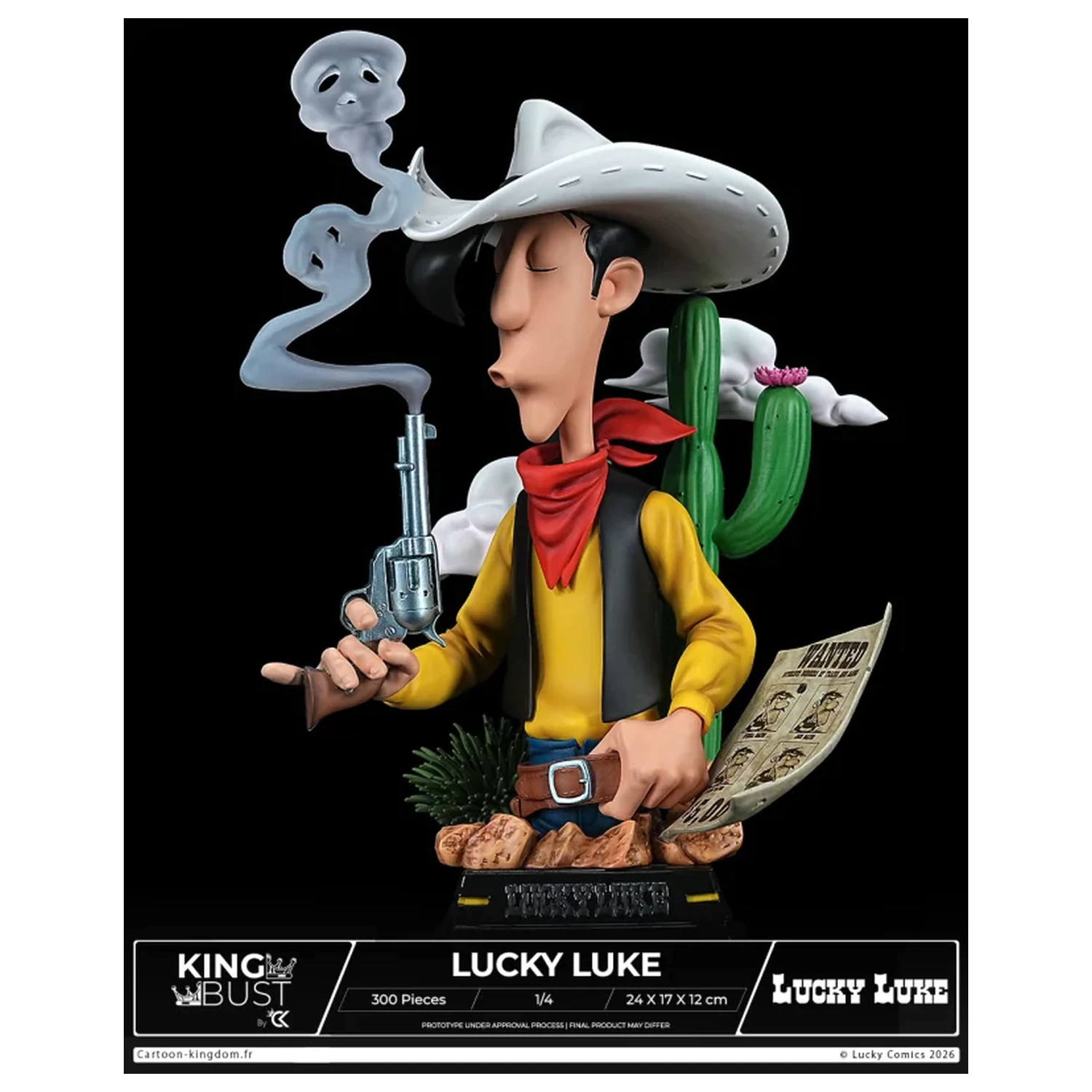Lucky Luke King Büste 1/4 24 cm Produktfoto
