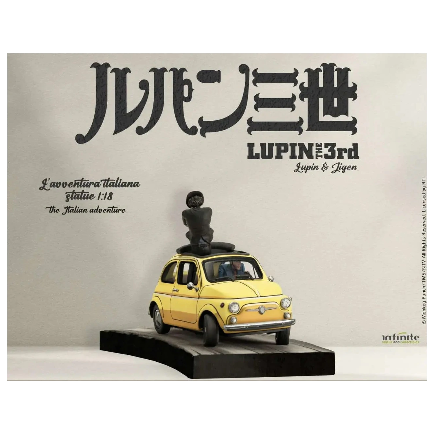 Lupin the 3rd The Italian Adventure Lupin Jigen Statue 1/18 14 cm Produktfoto