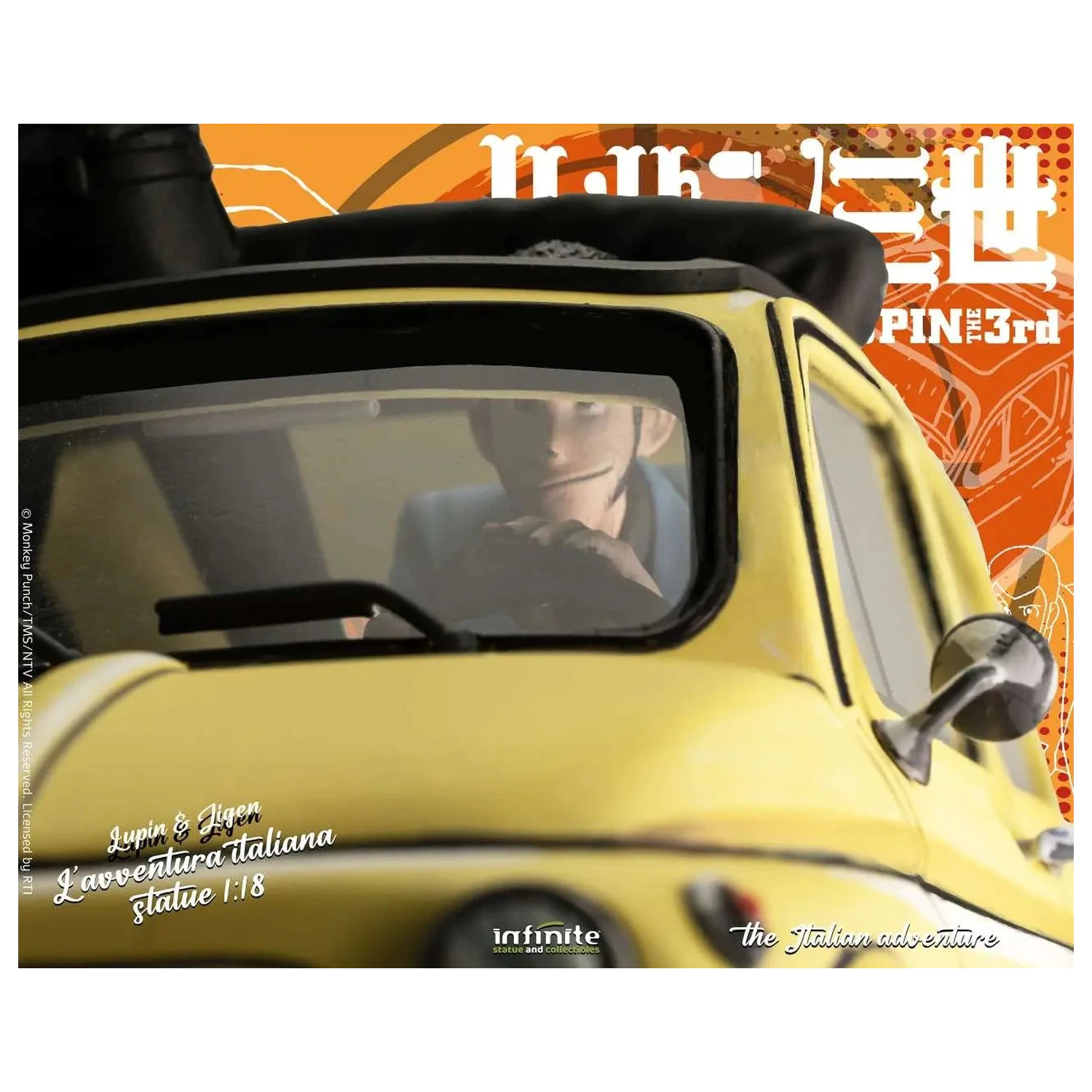 Lupin the 3rd The Italian Adventure Lupin Jigen Statue 1/18 14 cm Produktfoto