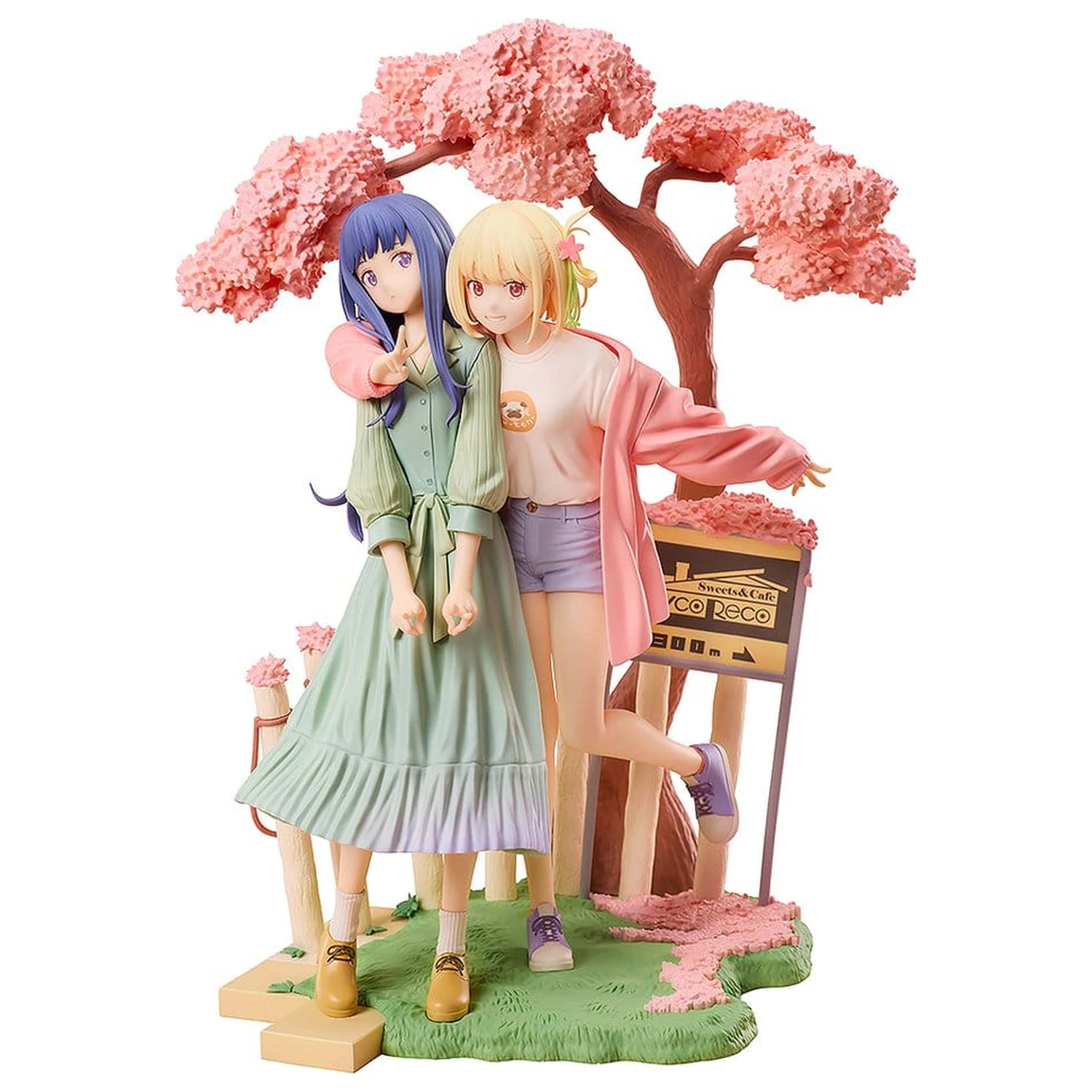 Lycoris Recoil PVC Figuren 2er-Pack Chisato Nishikigi & Takina Inoue Spring Ver. 25 cm Produktfoto