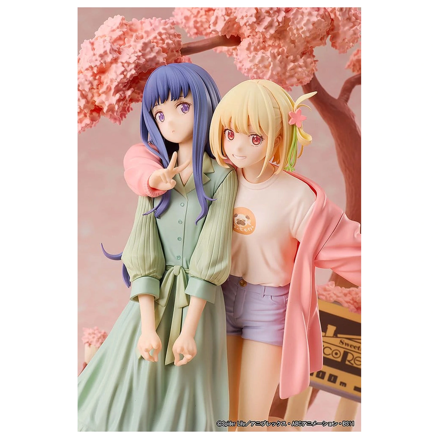 Lycoris Recoil PVC Figuren 2er-Pack Chisato Nishikigi & Takina Inoue Spring Ver. 25 cm Produktfoto