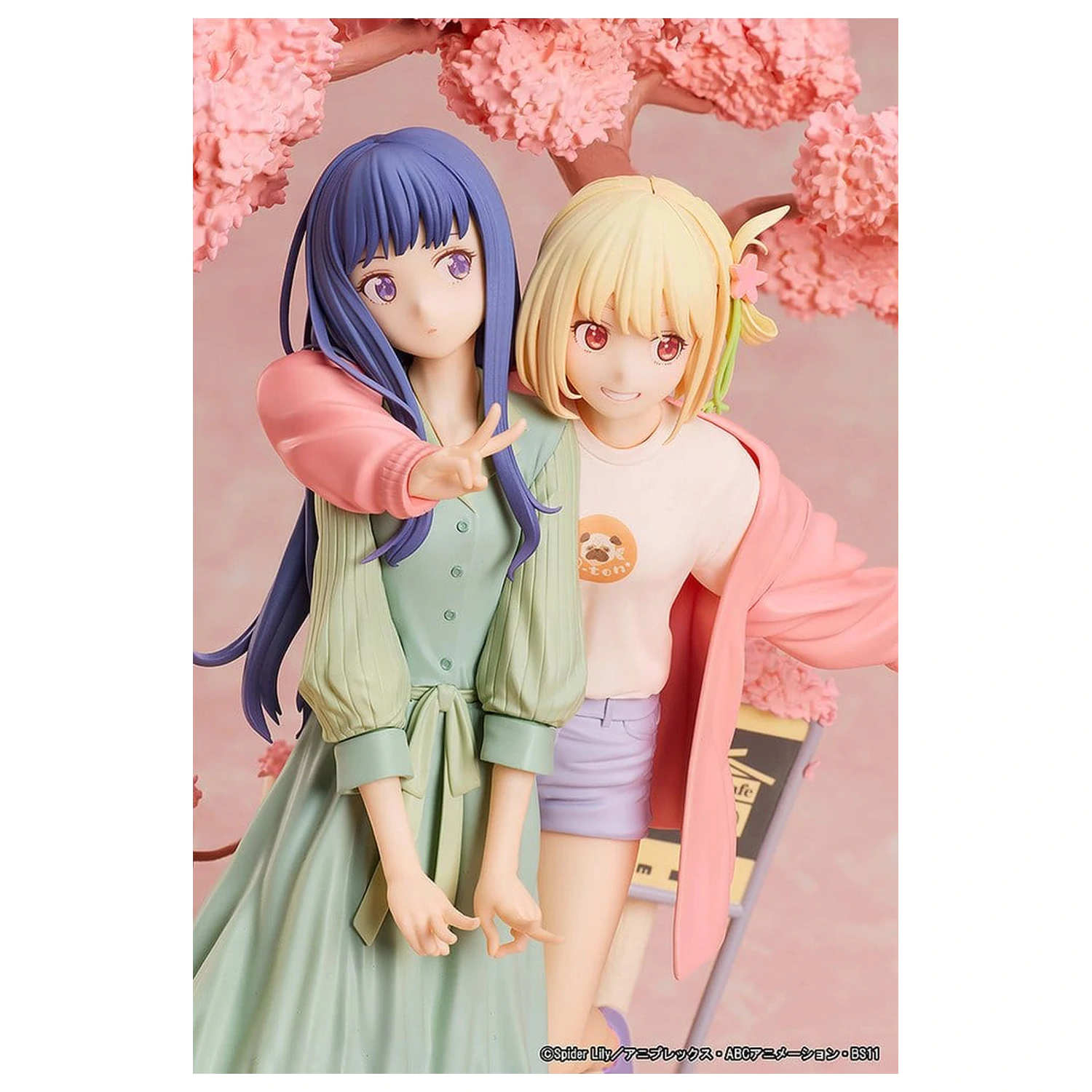 Lycoris Recoil PVC Figuren 2er-Pack Chisato Nishikigi & Takina Inoue Spring Ver. 25 cm Produktfoto