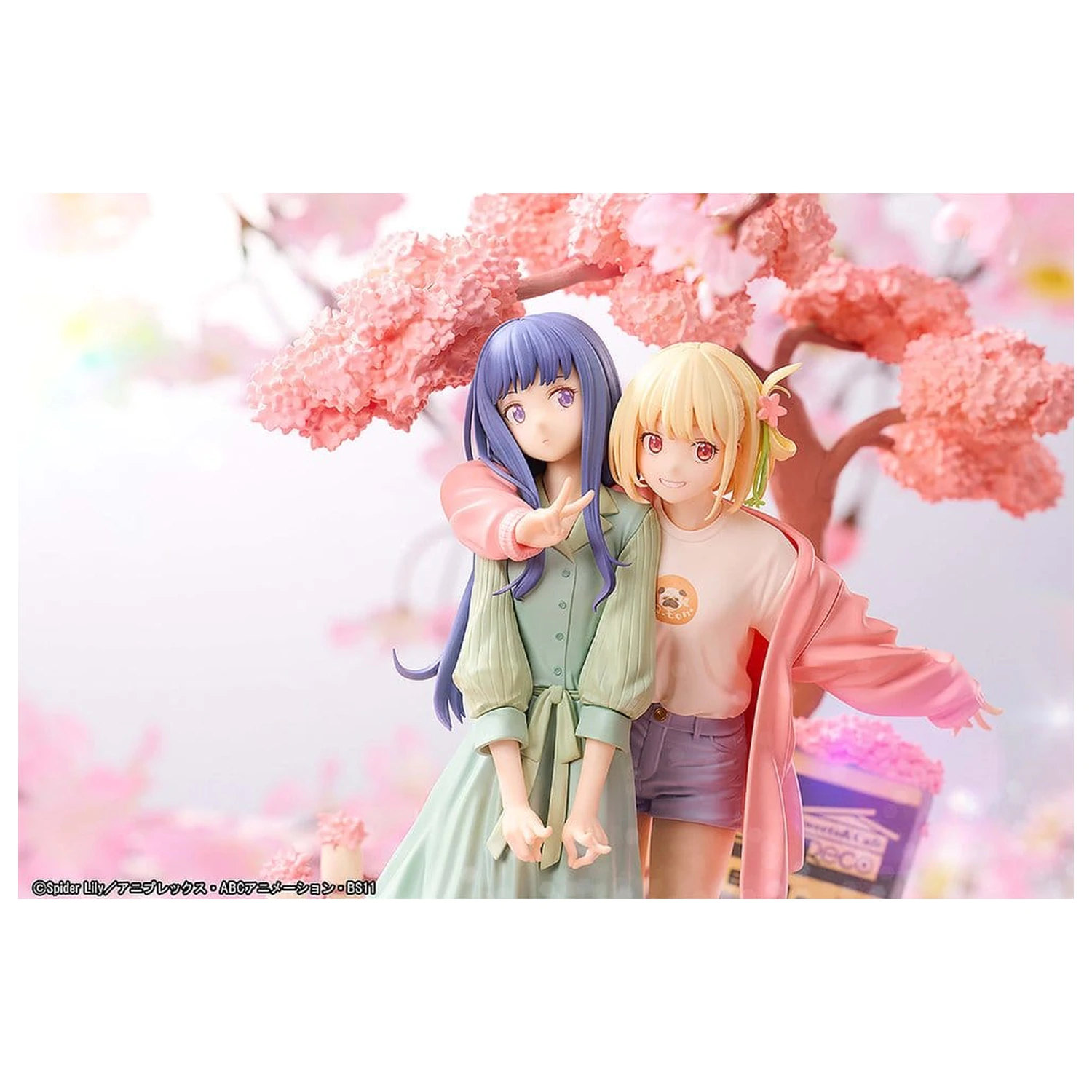 Lycoris Recoil PVC Figuren 2er-Pack Chisato Nishikigi & Takina Inoue Spring Ver. 25 cm Produktfoto
